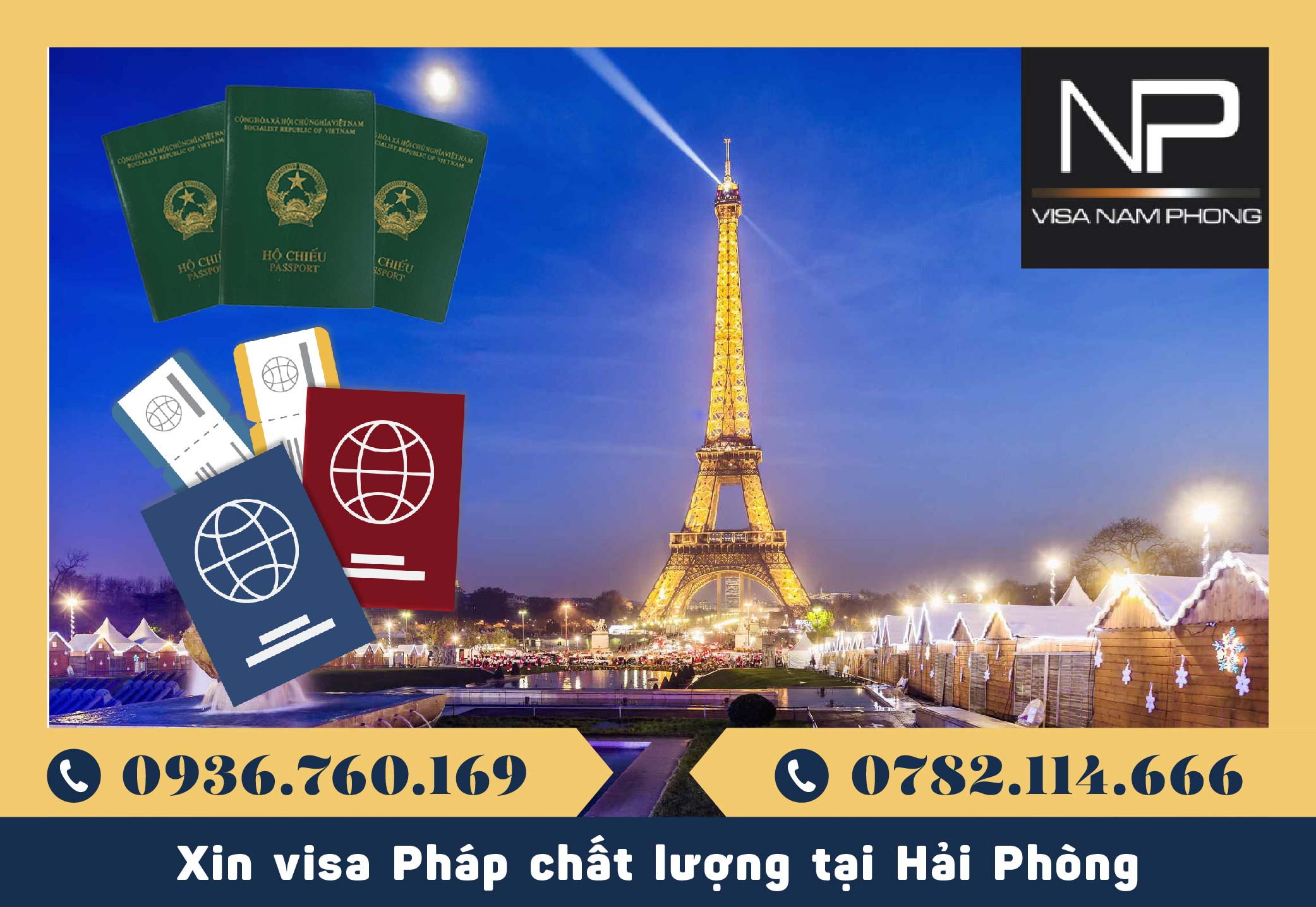 Xin visa Pháp chất lượng tại Hải Phòng