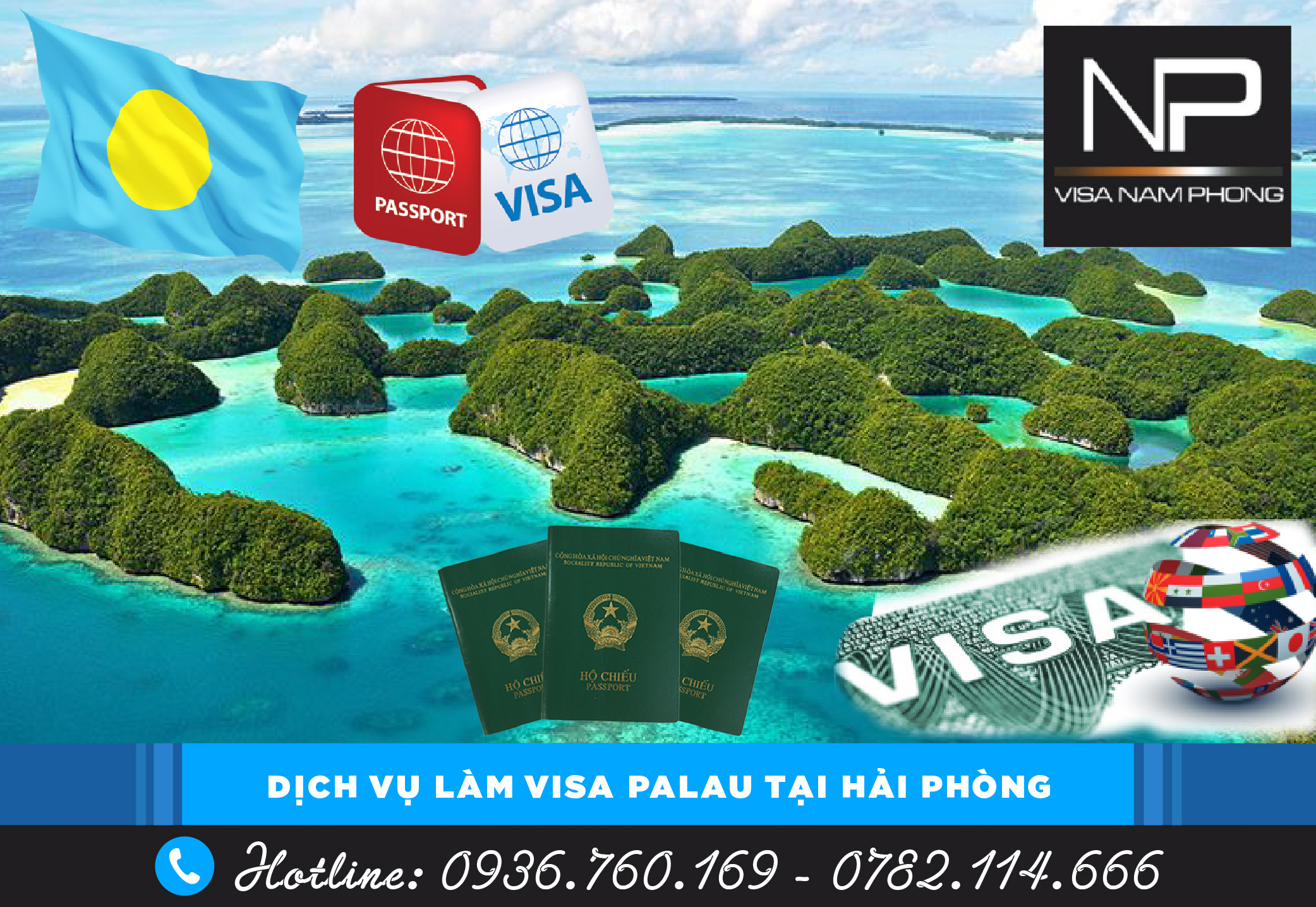 Dịch vụ làm visa Palau tại Hải Phòng