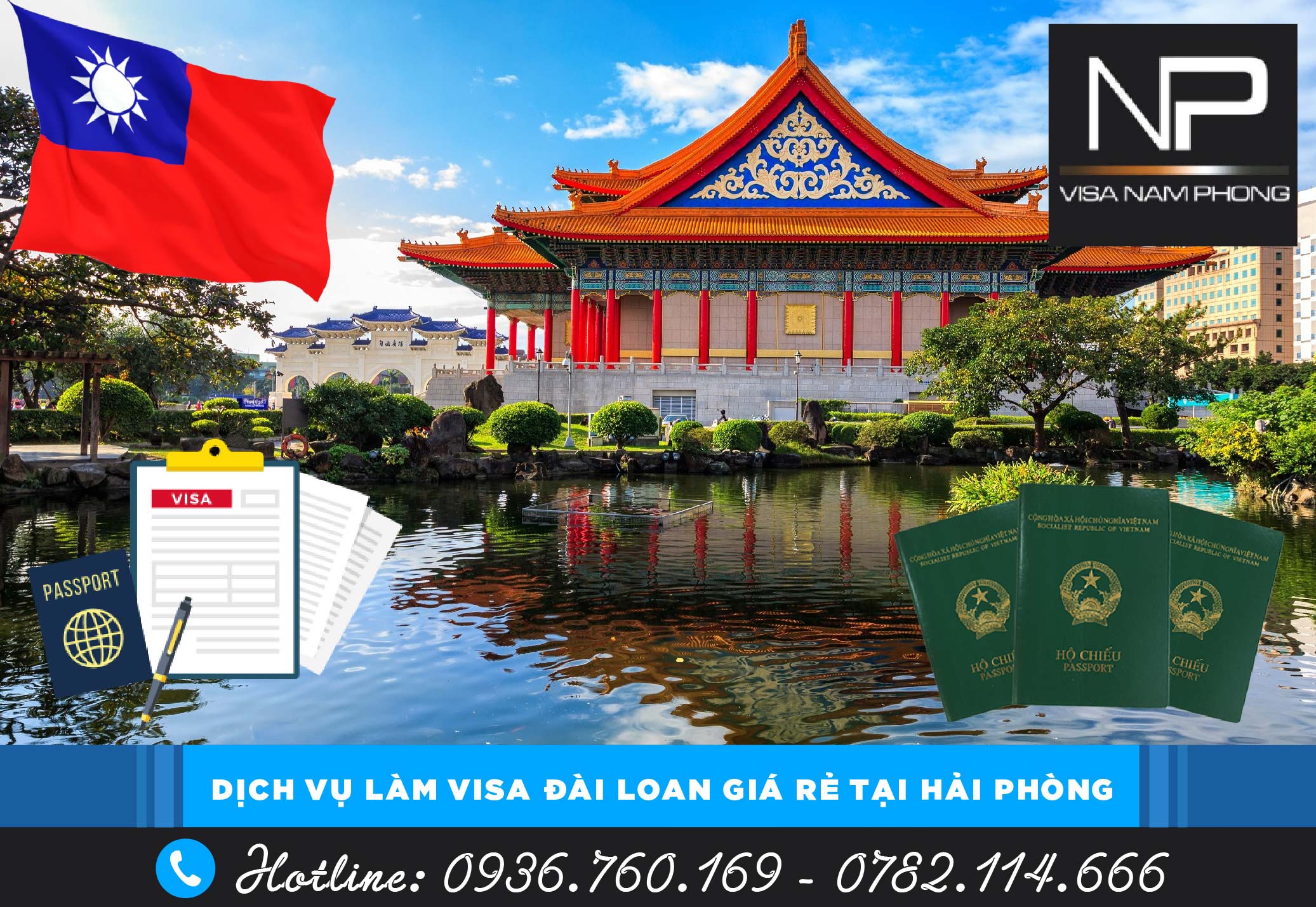 Dịch vụ làm visa Đài Loan giá rẻ tại Hải Phòng