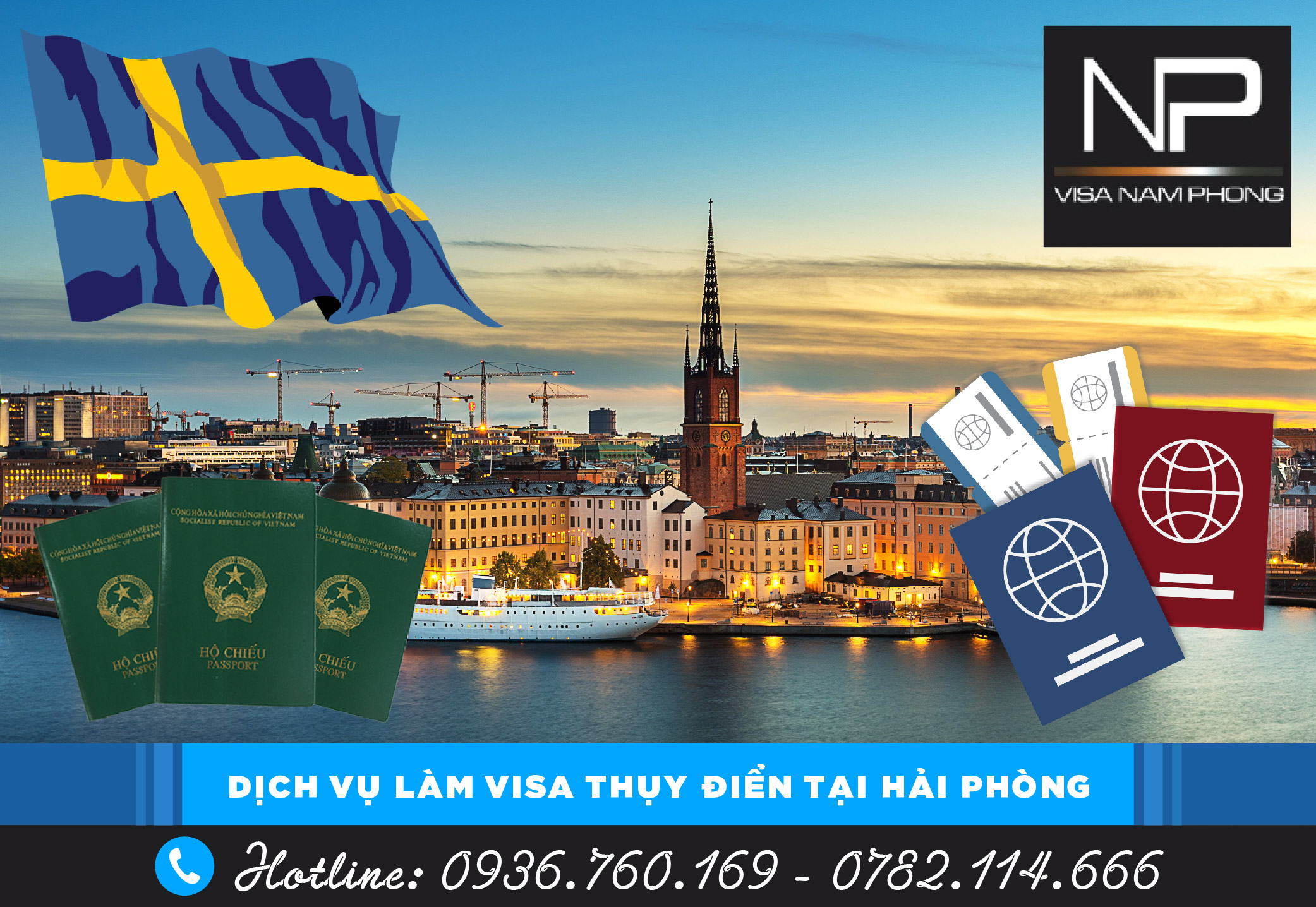 Dịch vụ làm visa Thụy Điển tại Hải Phòng