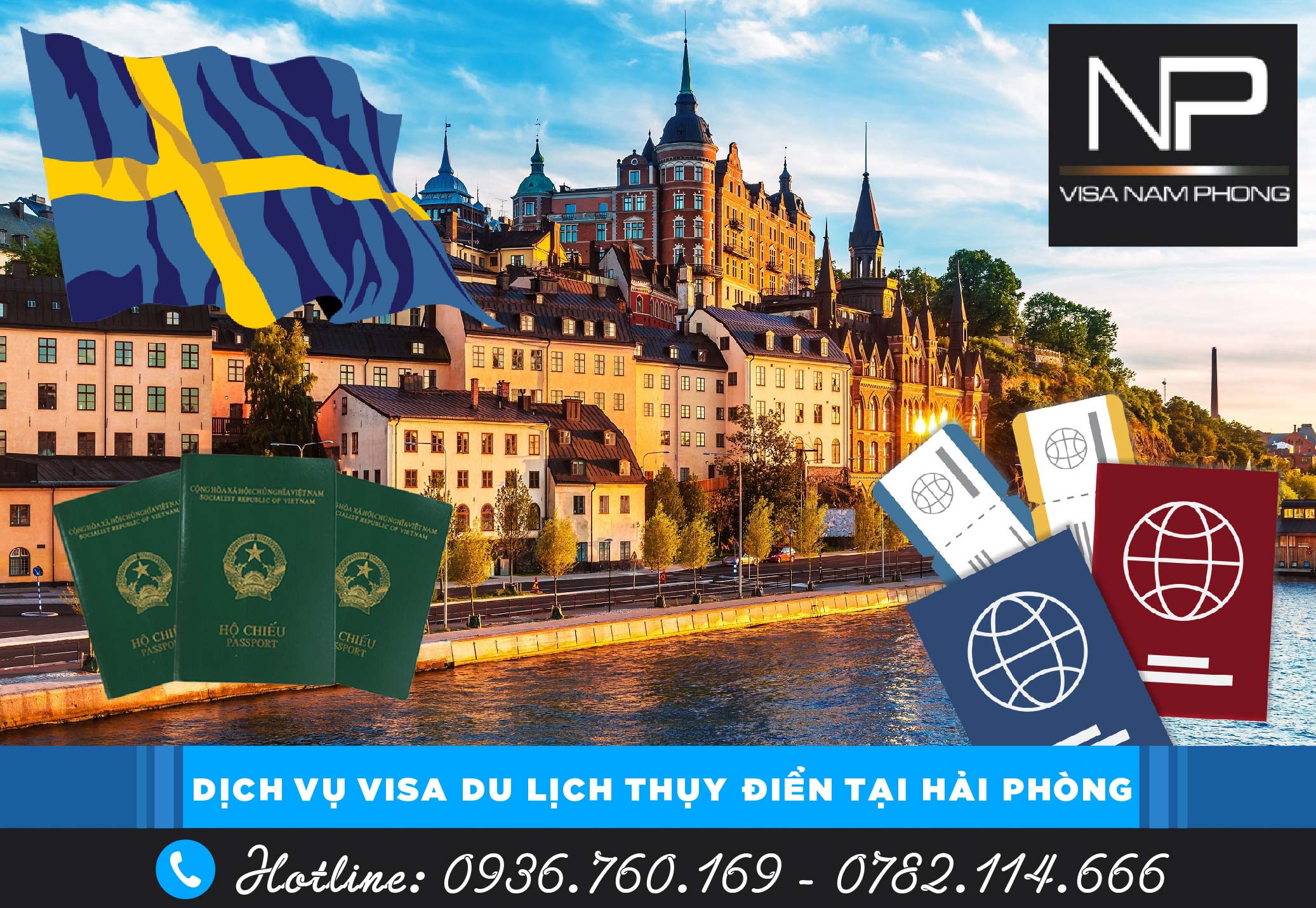 Dịch vụ visa du lịch Thụy Điển tại Hải Phòng