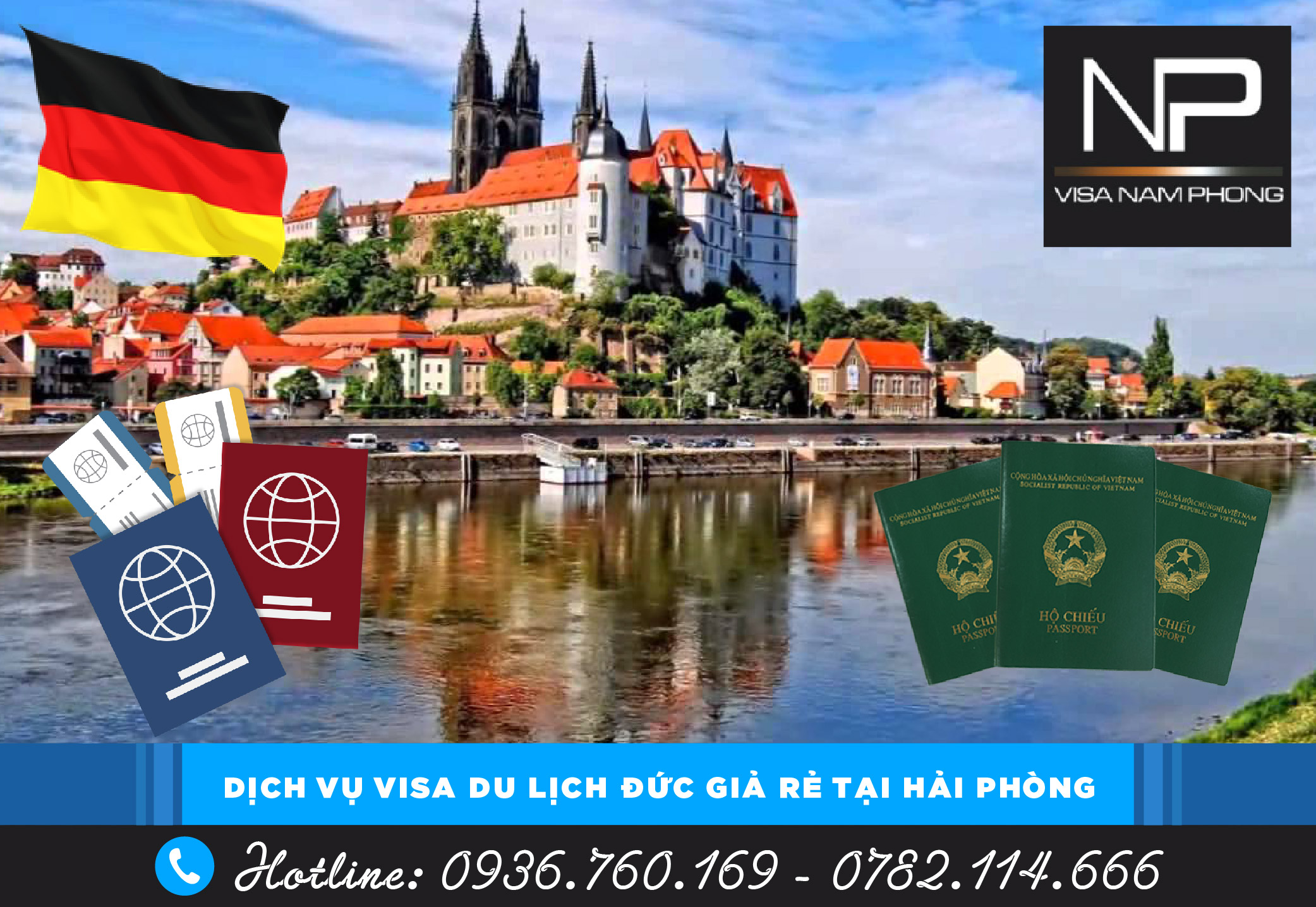 Dịch vụ visa du lịch Đức giả rẻ tại Hải Phòng