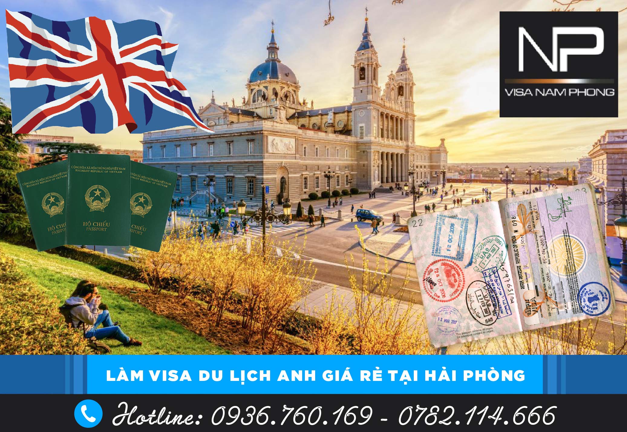 Làm visa du lịch Anh giá rẻ tại Hải Phòng