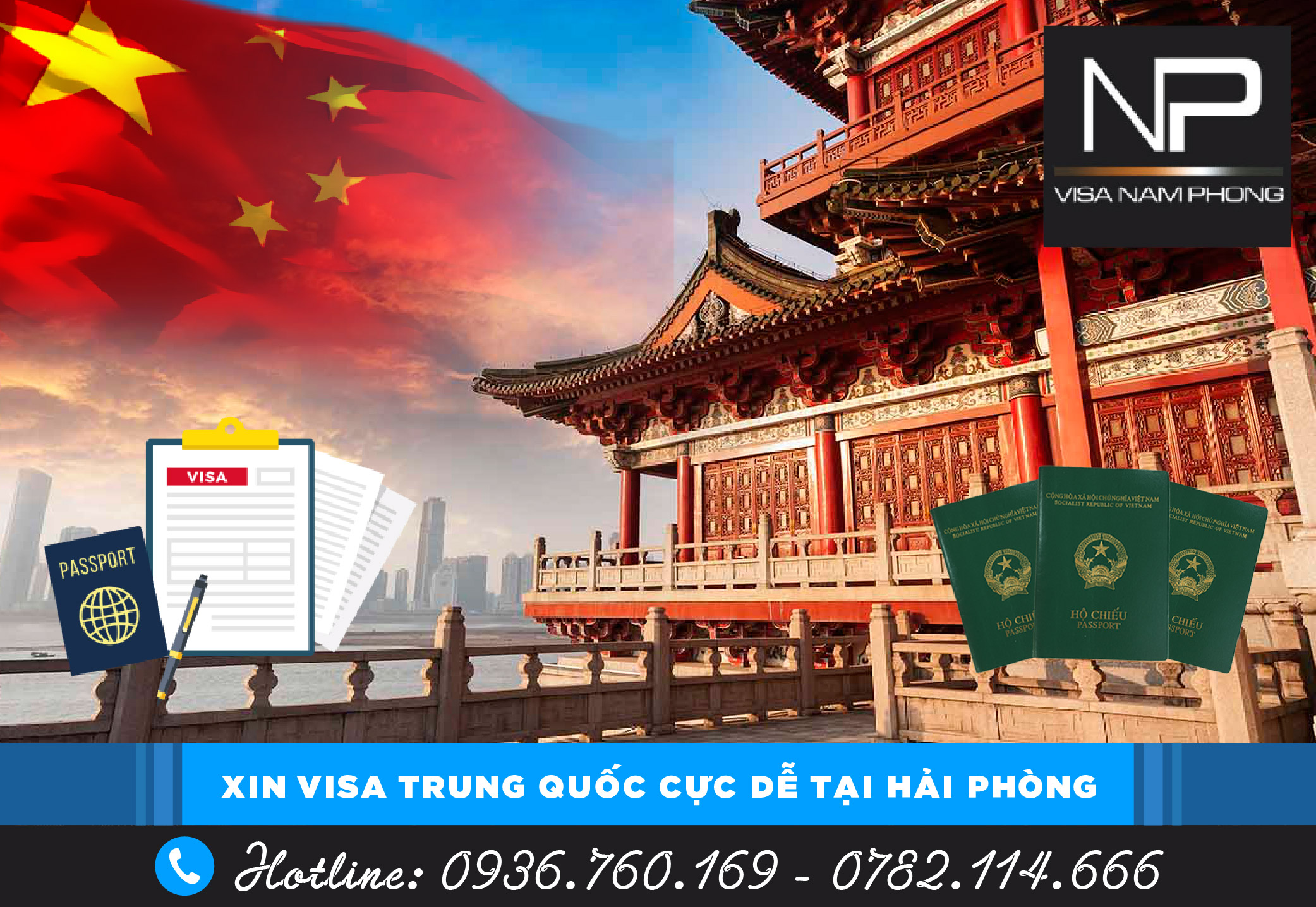 Xin visa Trung Quốc cực dễ tại Hải Phòng