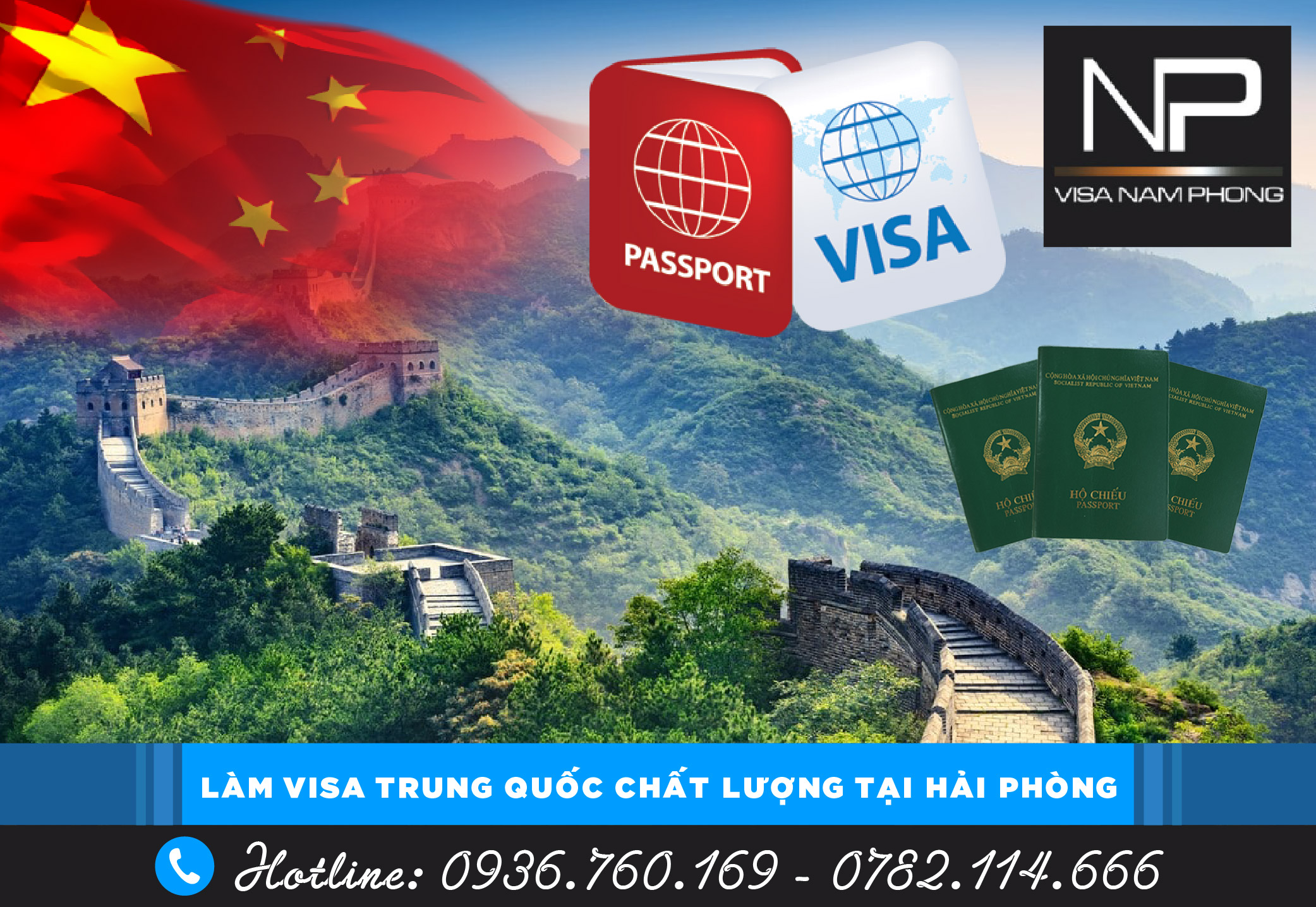 Làm visa Trung Quốc chất lượng tại Hải Phòng