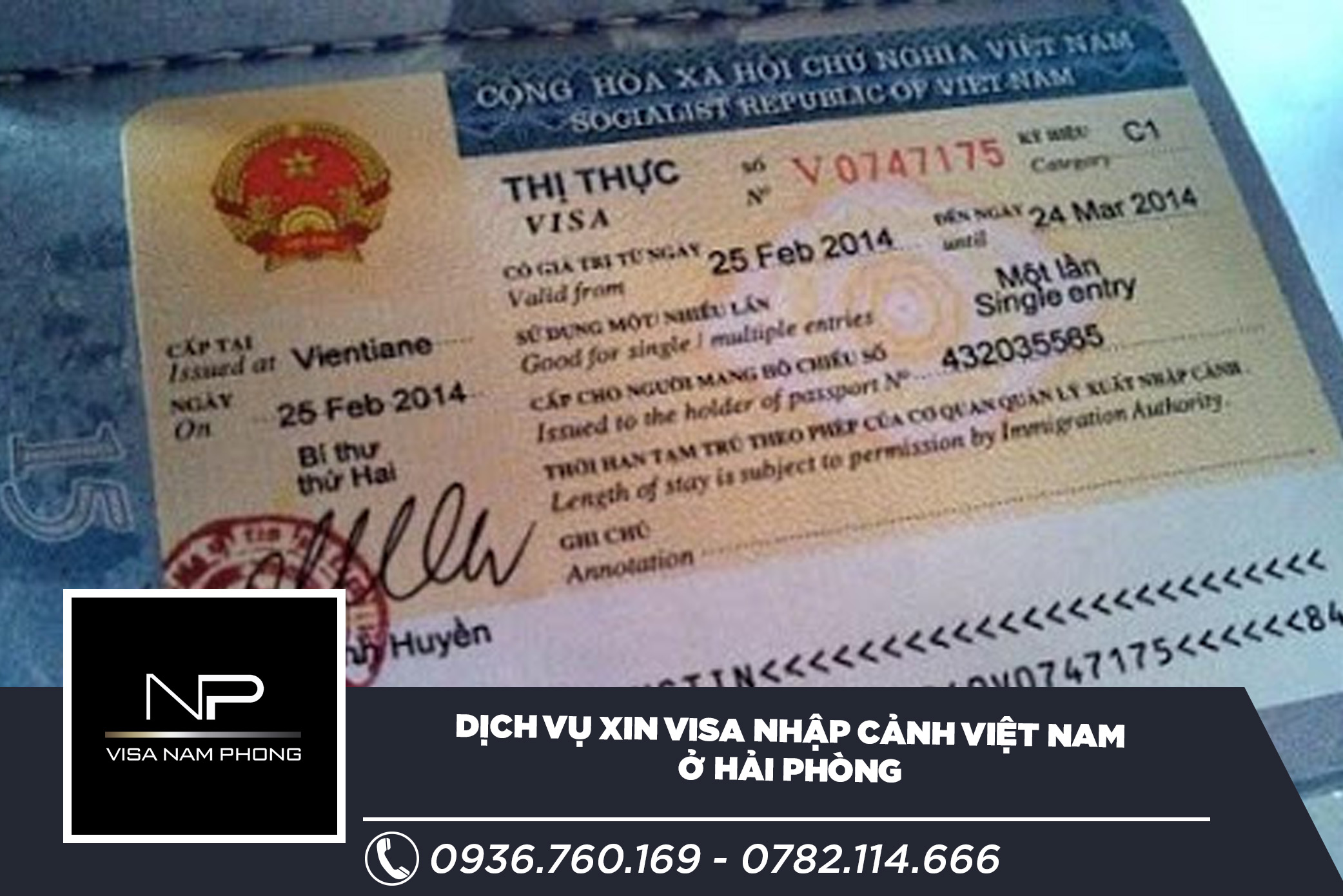 Dịch vụ xin visa nhập cảnh Việt Nam ở Hải Phòng