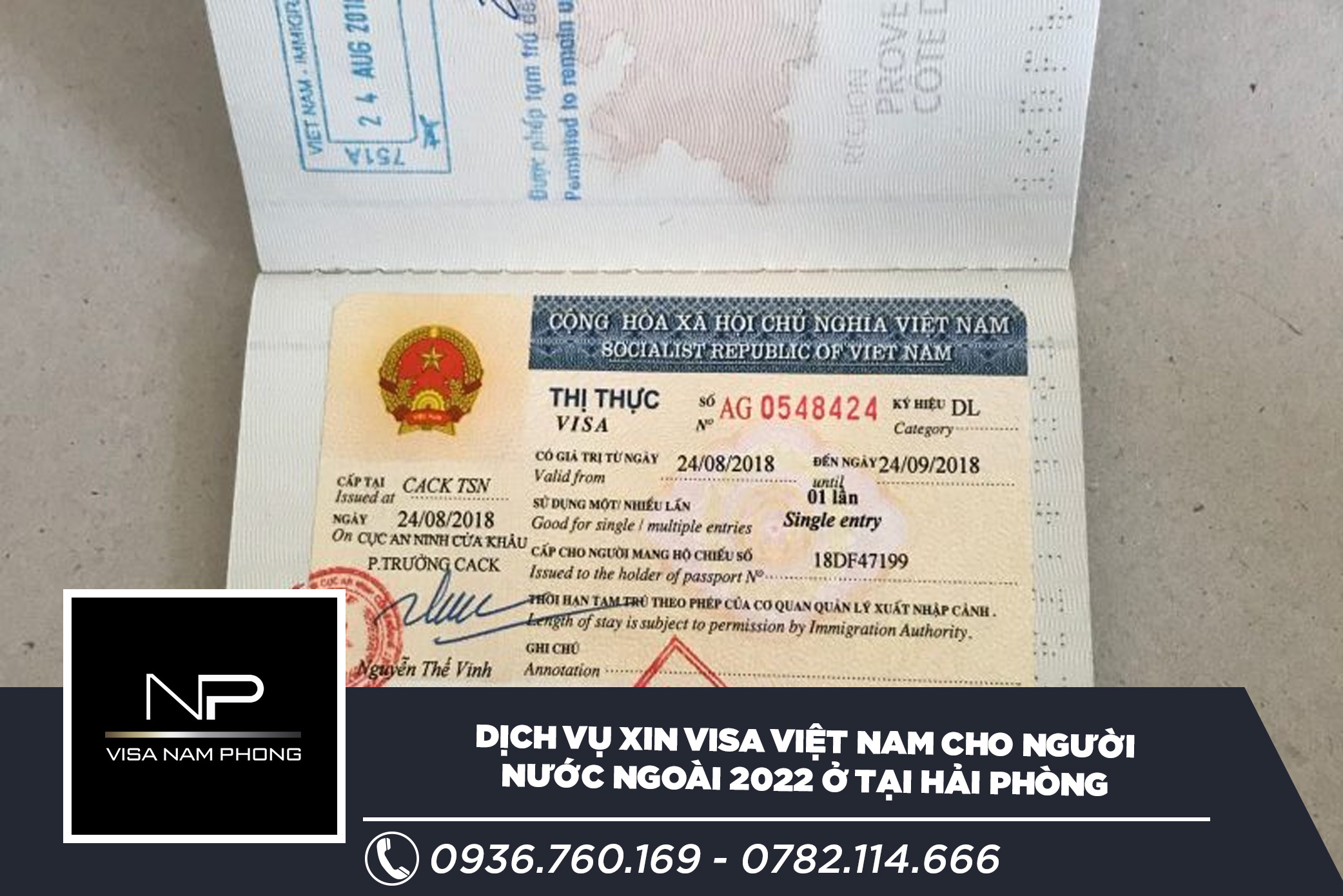 Dịch vụ xin visa Việt Nam cho người nước ngoài 2022 ở tại Hải Phòng
