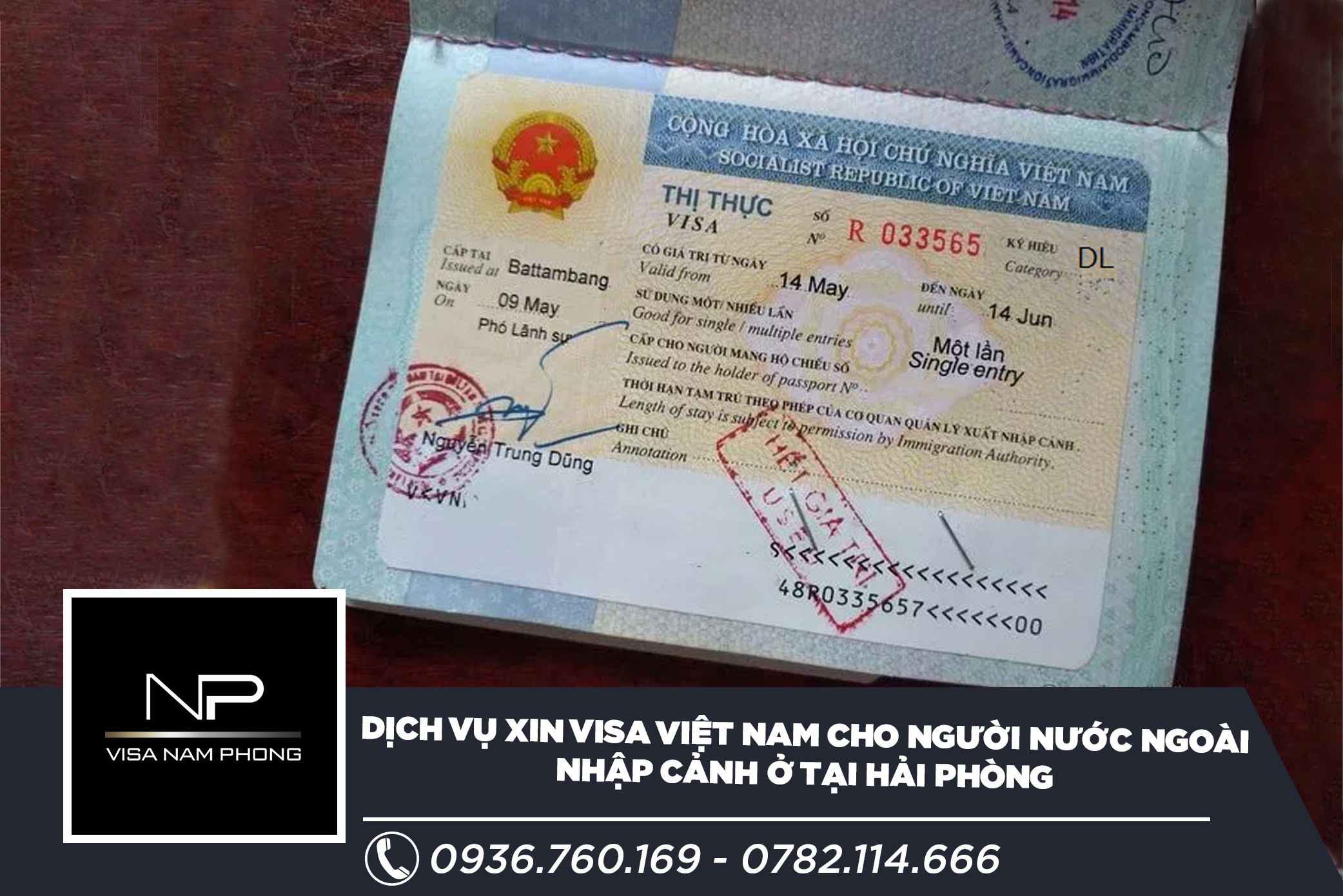 Dịch vụ xin visa Việt Nam cho người nước ngoài nhập cảnh ở tại Hải Phòng