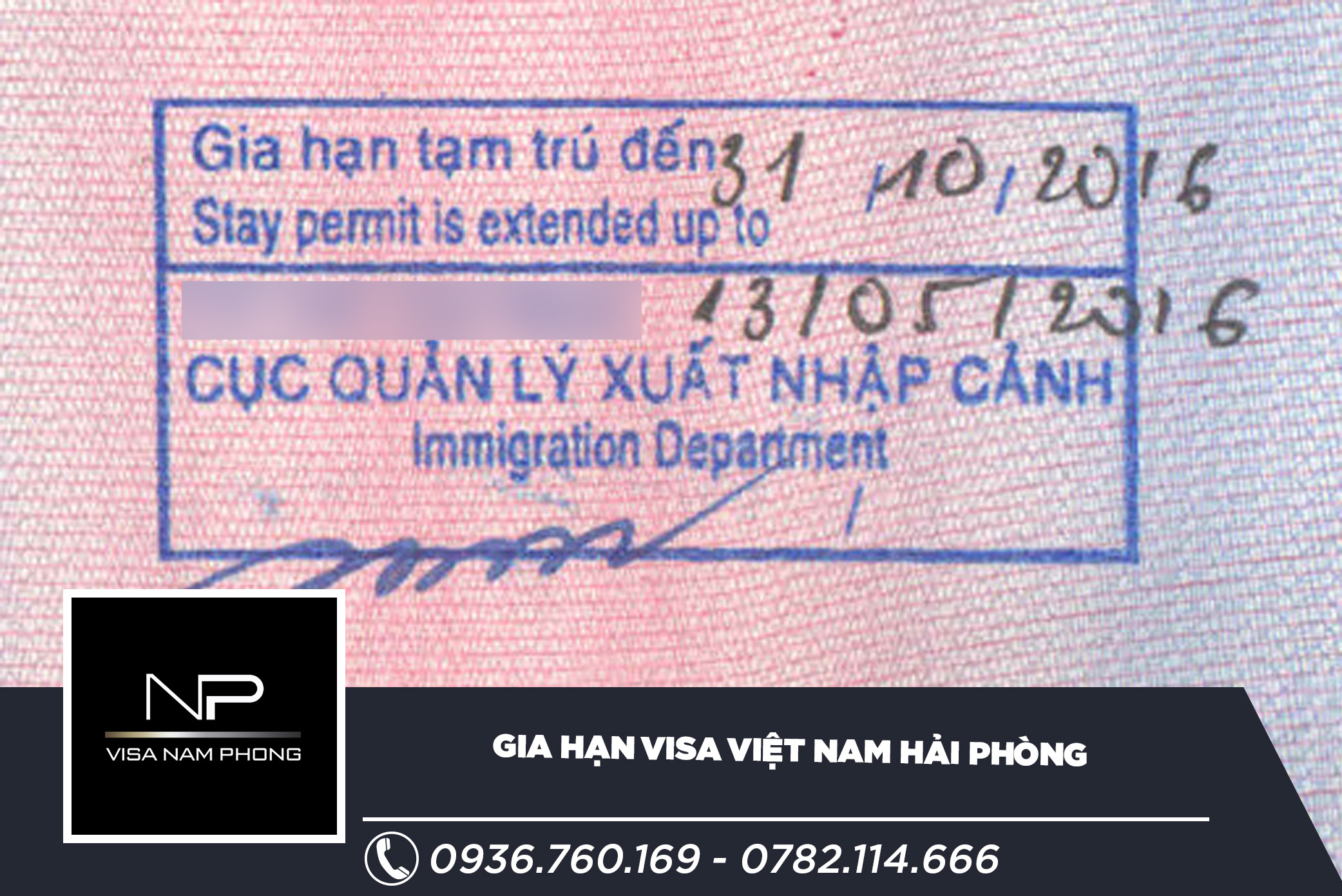 Gia hạn visa Việt Nam Hải Phòng