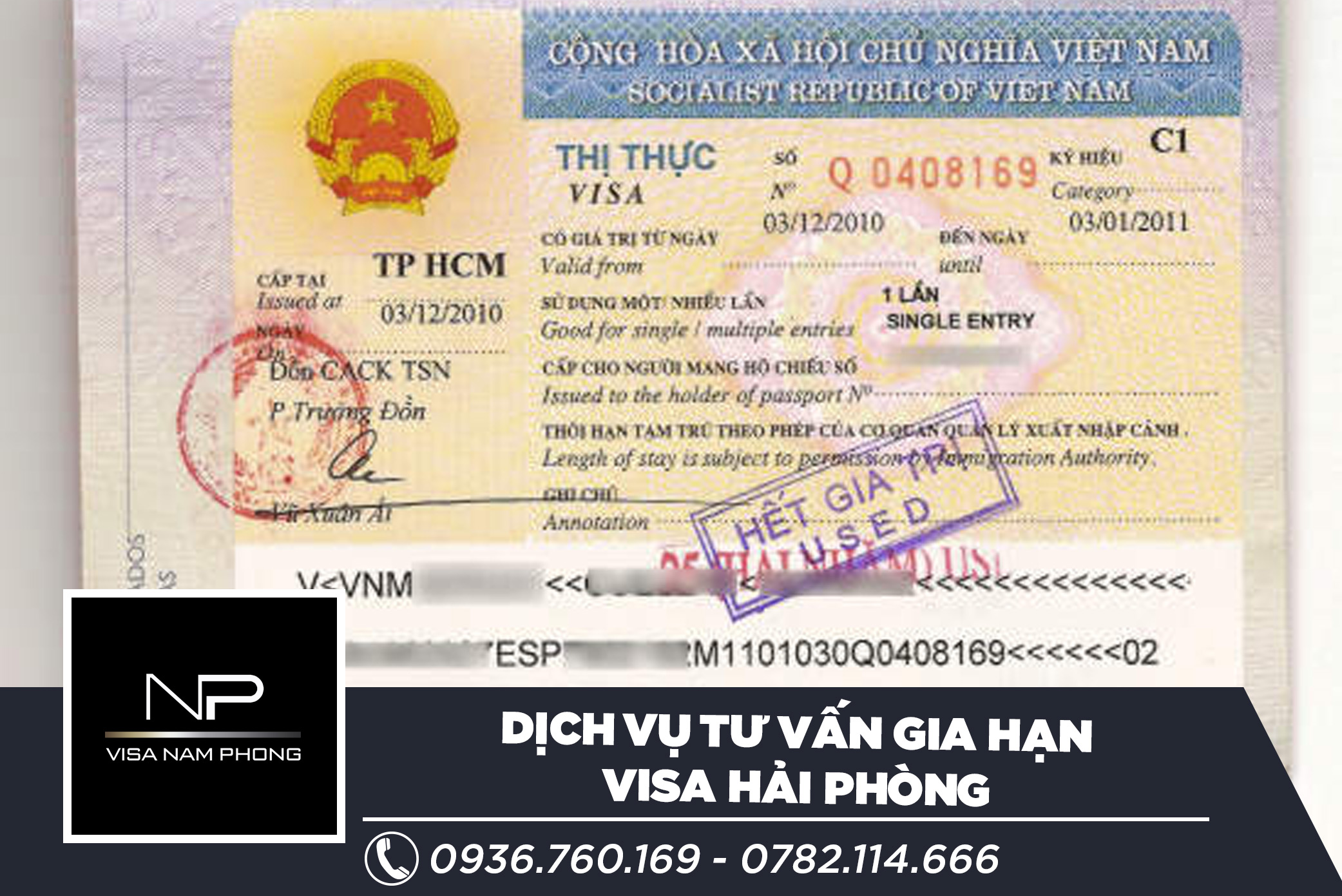 Dịch vụ tư vấn gia hạn visa uy tín ở hải phòng