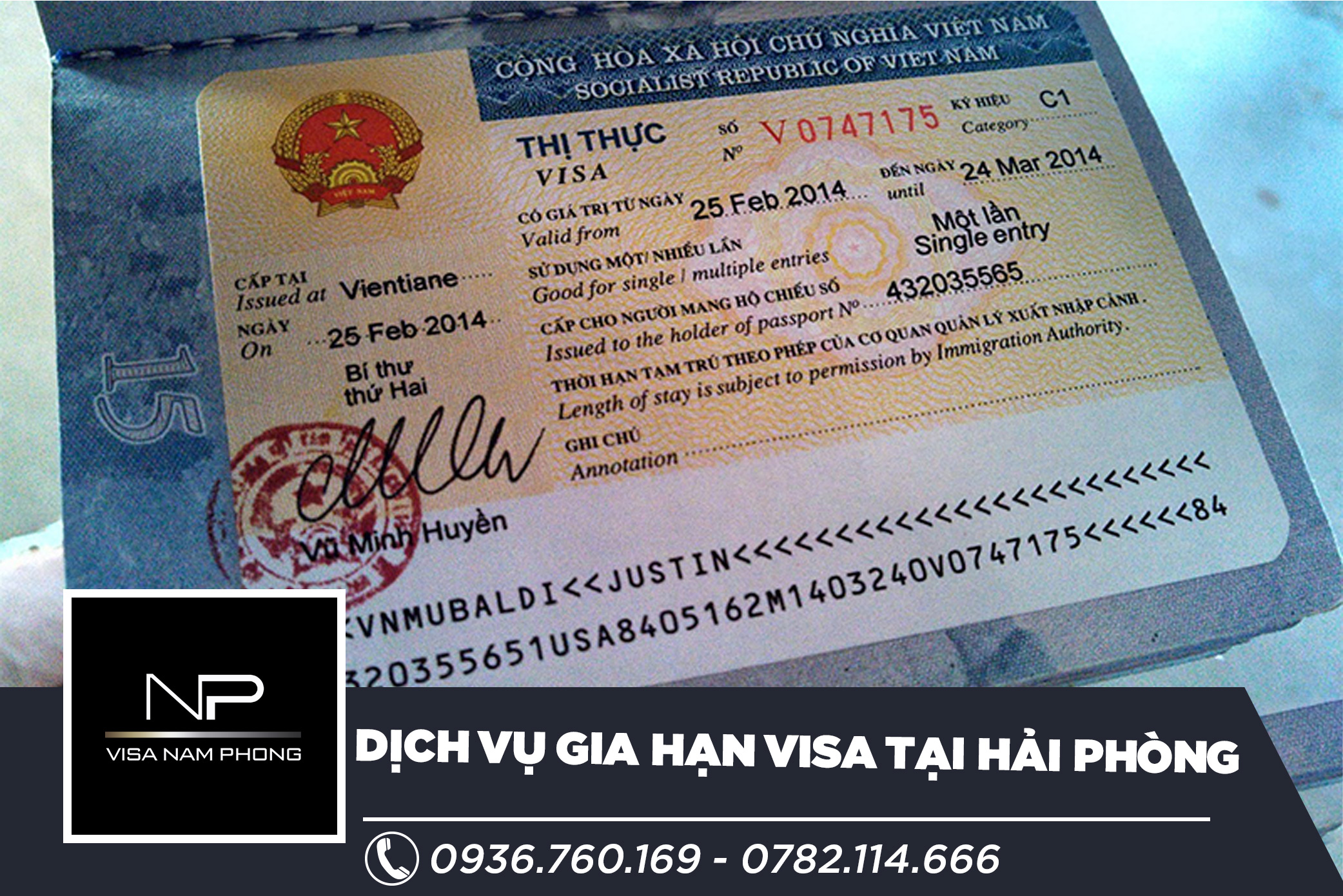Dịch vụ gia hạn visa tại hải phòng