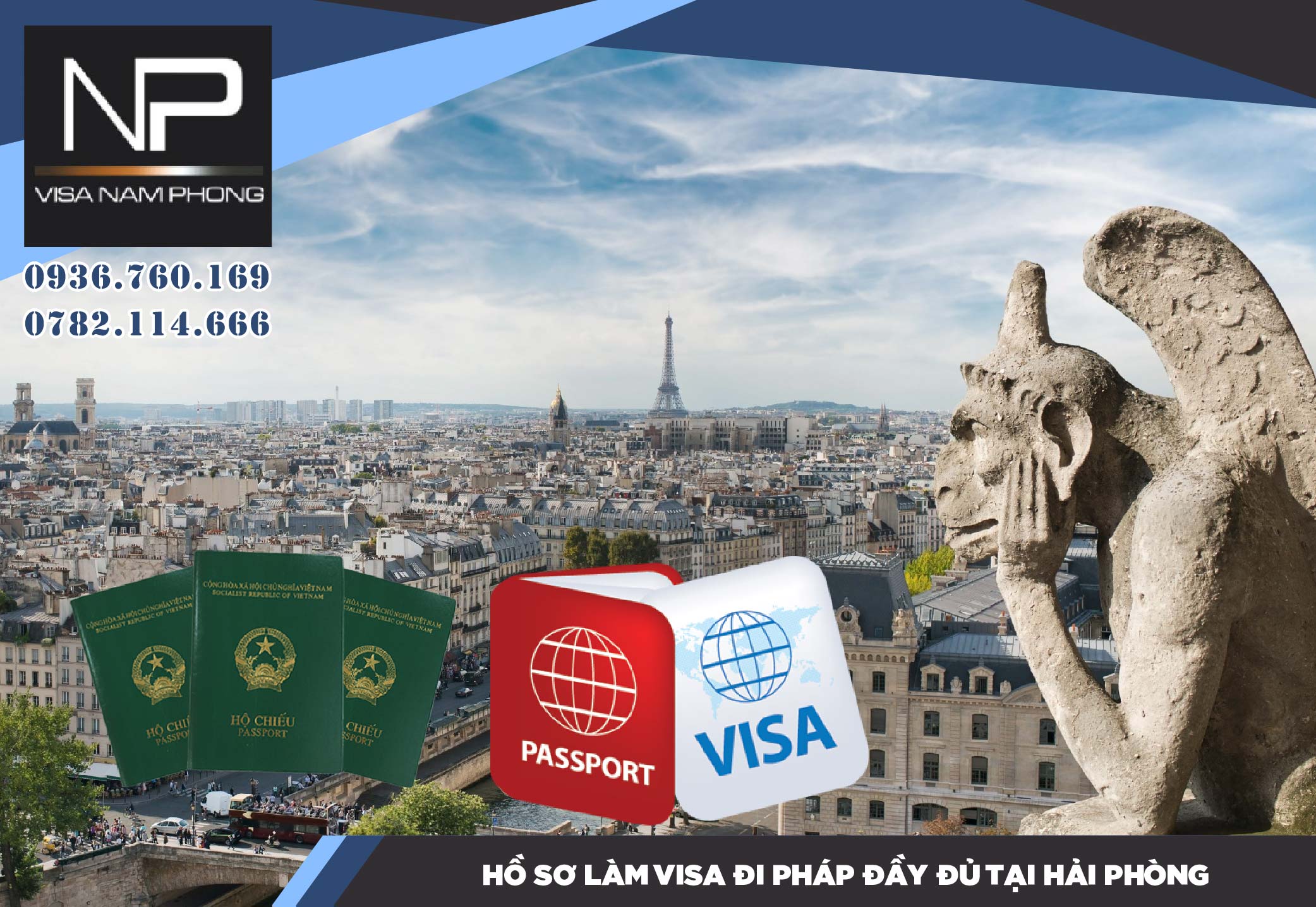 Hồ sơ làm visa đi Pháp đầy đủ tại Hải Phòng