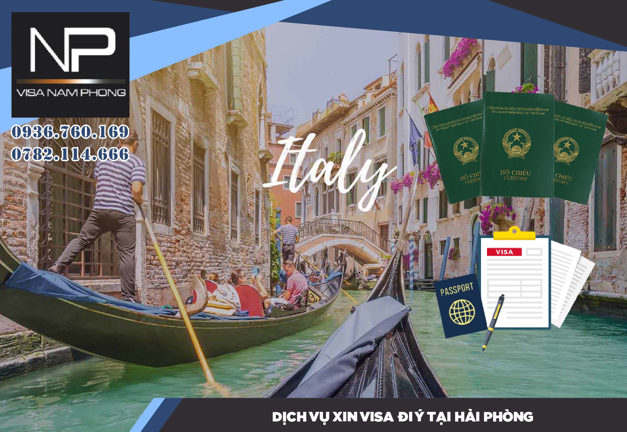 DỊch vụ xin visa đi Ý tại Hải Phòng