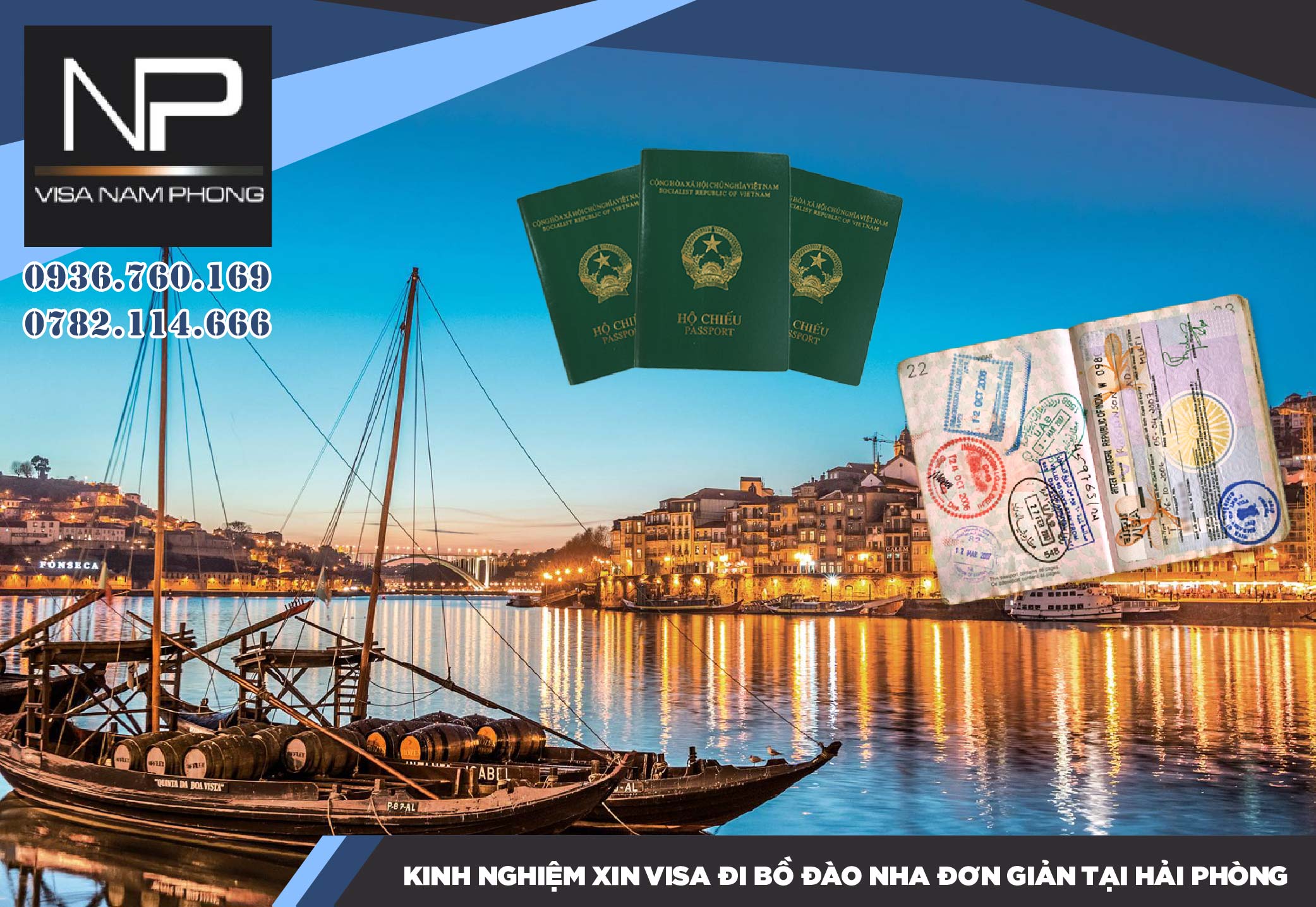 Kinh nghiệm xin visa đi Bồ Đào Nha đơn giản tại Hải Phòng