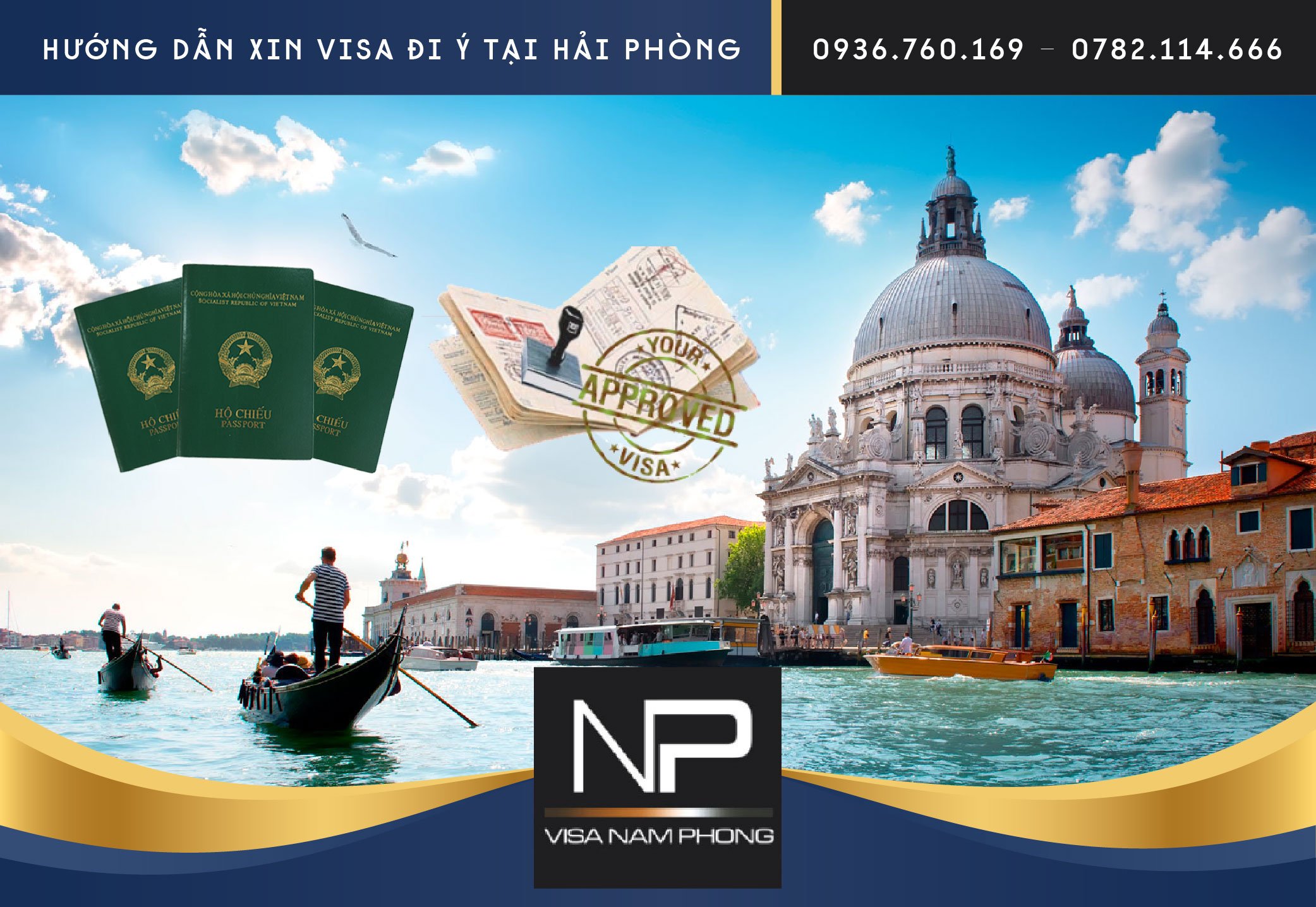 Hướng dẫn xin visa đi Ý tại Hải Phòng