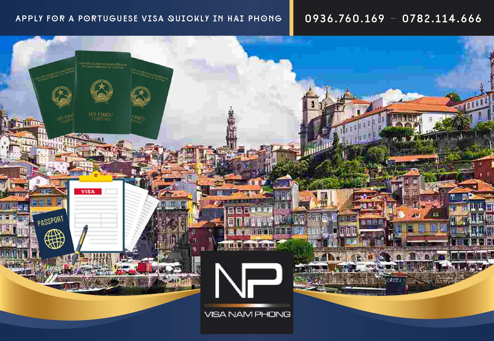 Apply for a Portuguese visa quickly in Hai Phong