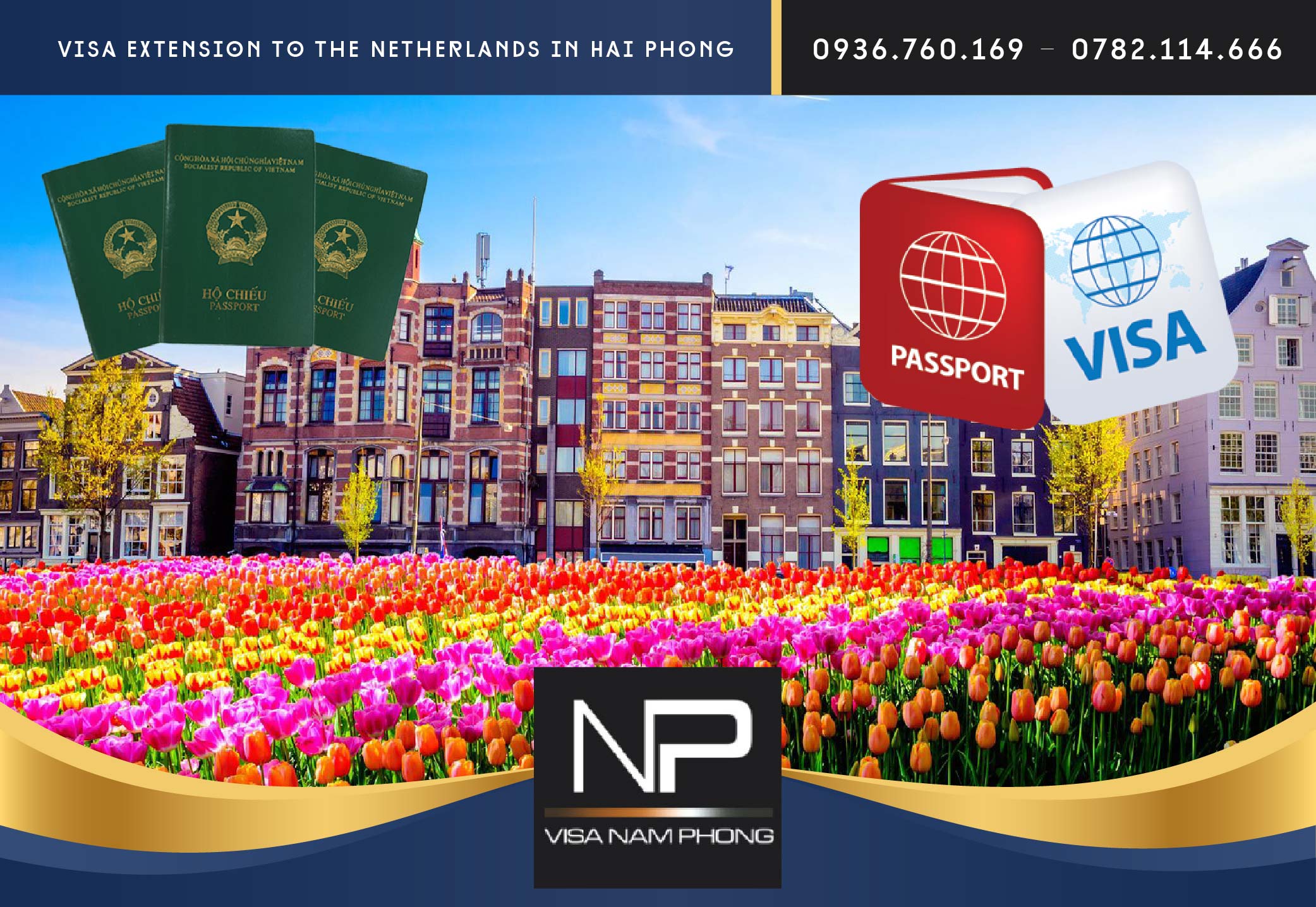 Visa extension to the Netherlands in Hai Phong