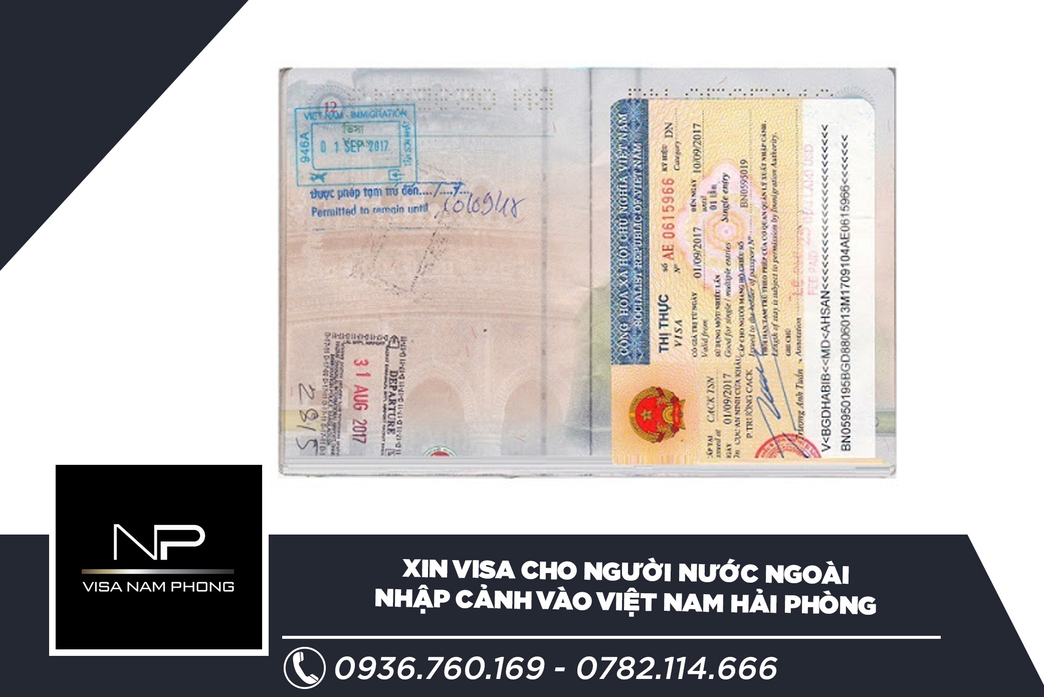 Xin visa cho người nước ngoài nhập cảnh vào Việt Nam Hải Phòng
